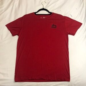 RBX T-Shirt Crew Neck Short Sleeve With logo Men's Medium Red